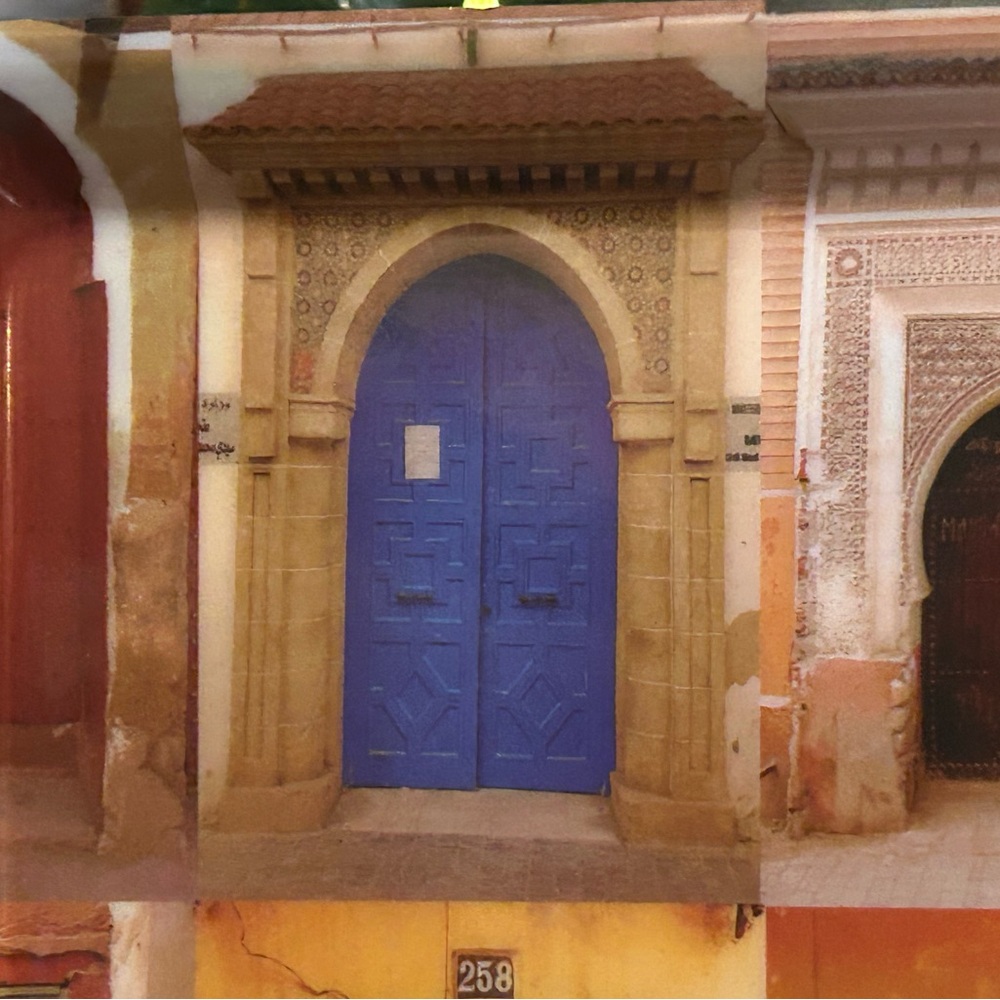 4/$20🌷🕌Vibrant Easy Life Melamine Appetizer/Dessert Tray - 💙🚪Moroccan Doors 🚪💙 - Picture 7 of 11